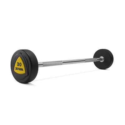 ZVO Solid Steel Urethane Barbell