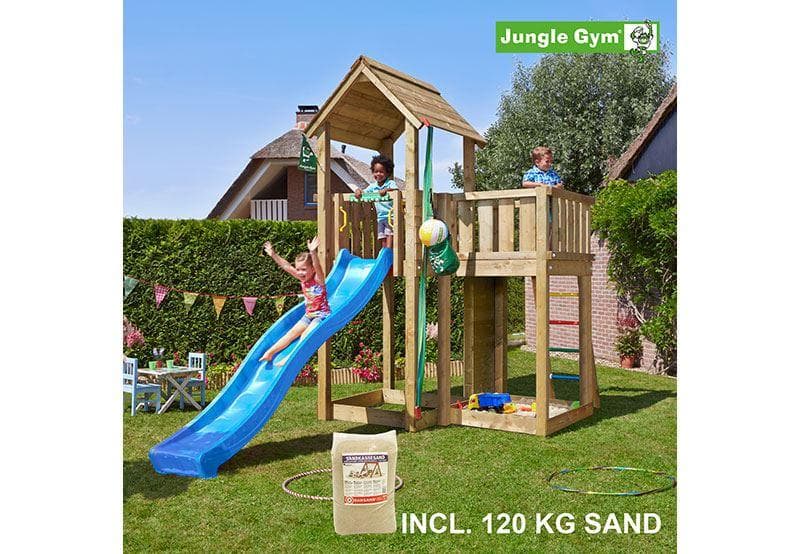 Mansion lektorn m. rutschkana inkl. 120 kg sand, Klätterställning