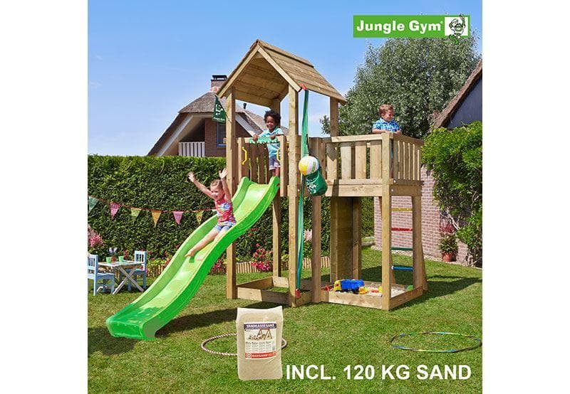 Mansion lektorn m. rutschkana inkl. 120 kg sand, Klätterställning