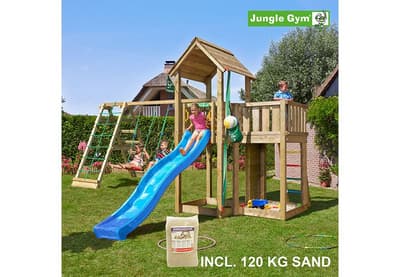 Mansion lektorn komplett inkl. Climb Modul X'tra, sand och rutschkana, Klätterställning