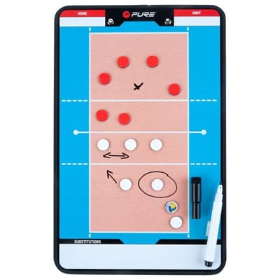 Dubbelsidig taktikplatta volleyboll 35x22 cm