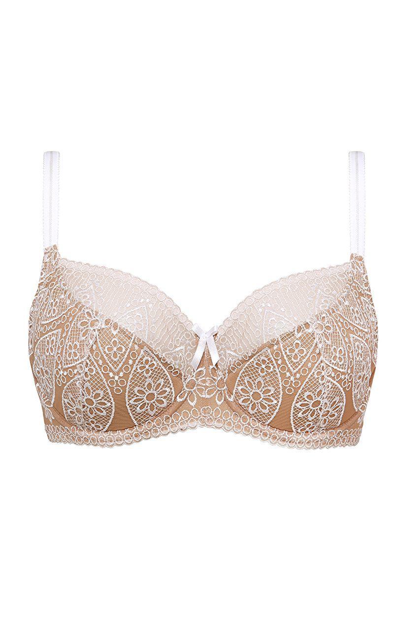 AVERO halvmjuka bh B150, beige, 85B