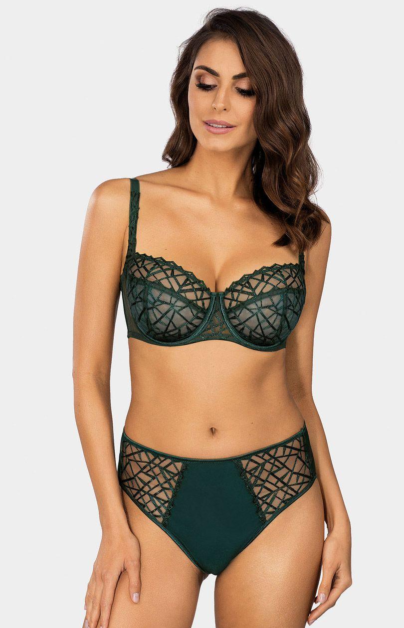 Diamond soft bra B104, green, 75D