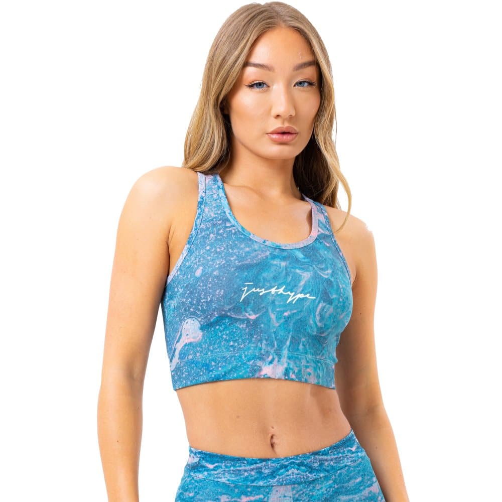 Hype Kvinnor/Damer Blue Marble Bralette