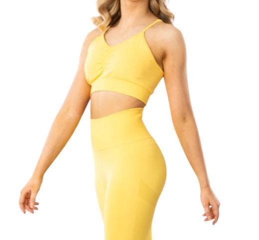 Seamless Sport BH Topp Gul Gymshout