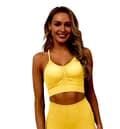 Miniatyrbild 2 av 5: Seamless Sport BH Topp Gul Gymshout