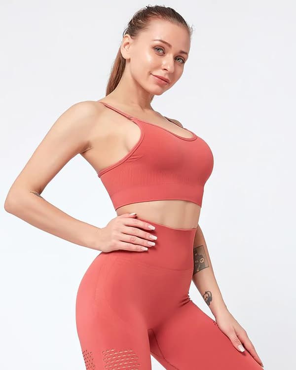 Röd Seamless Sport BH Topp
