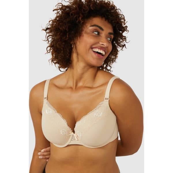 Gorgeous Womens/Ladies Back Smoothing T-Shirt Bra Nude 30G