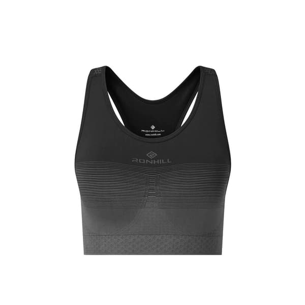 Ronhill Sömlös sport-bh för kvinnor/damer Black/Carbon L