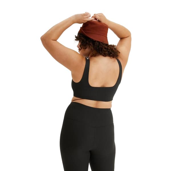 Girlfriend Collective Womens/Ladies Tommy Ribbed Cropped Bra