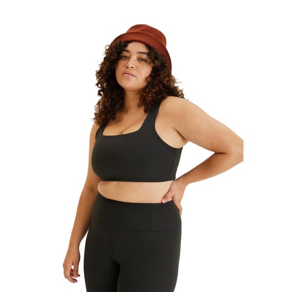 Girlfriend Collective Womens/Ladies Tommy Ribbed Cropped Bra