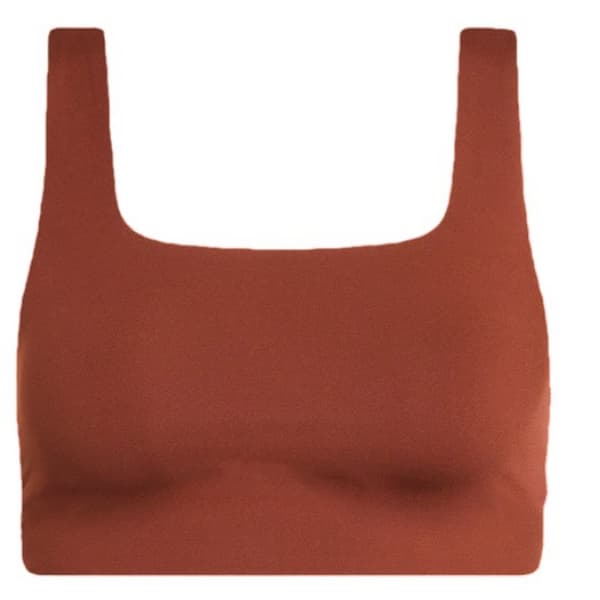 Girlfriend Collective Womens/Ladies Tommy Cropped Square Neck Bra