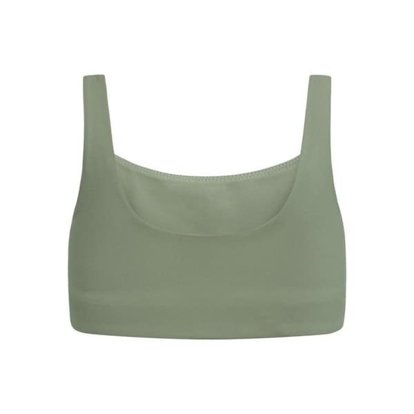Girlfriend Collective Womens/Ladies Tommy Cropped Square Neck Bra
