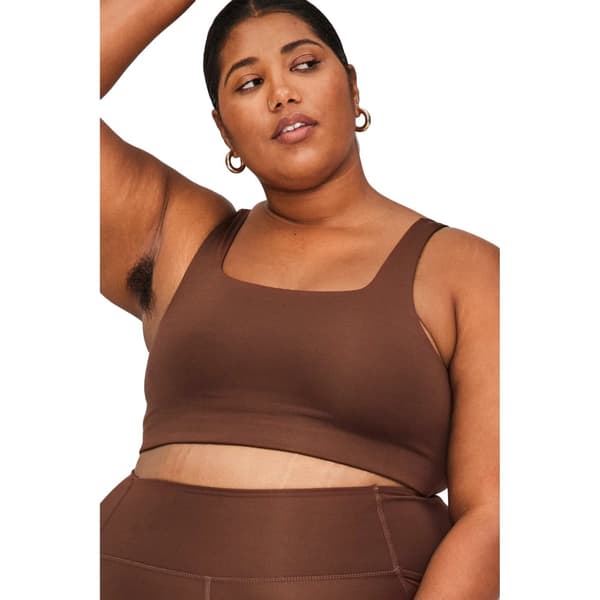 Girlfriend Collective Womens/Ladies Tommy Cropped Square Neck Bra