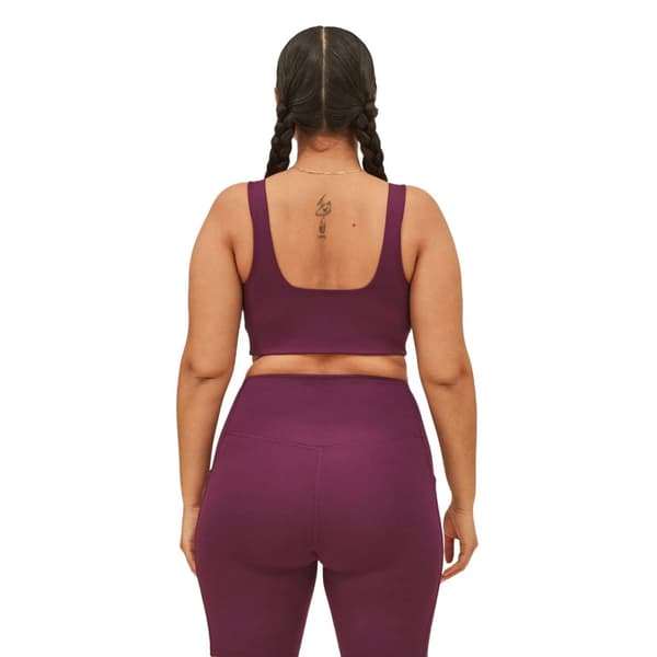 Girlfriend Collective Womens/Ladies Tommy Cropped Square Neck Bra