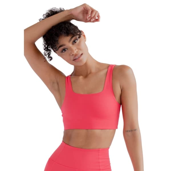 Girlfriend Collective Womens/Ladies Tommy Cropped Square Neck Bra