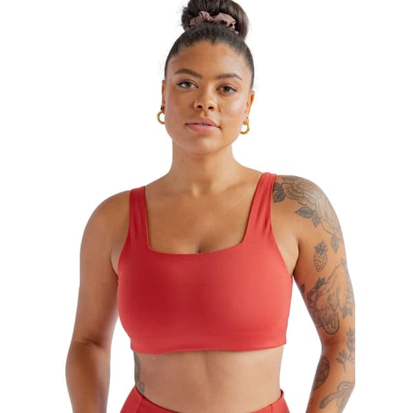 Girlfriend Collective Dam/Damer Tommy Cropped BH med fyrkantig hals