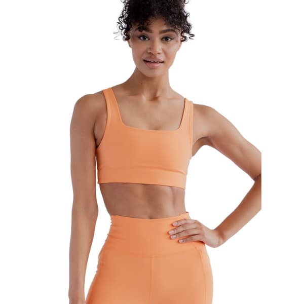 Girlfriend Collective Womens/Ladies Tommy Cropped Square Neck Bra
