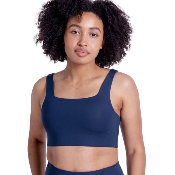 Girlfriend Collective Womens/Ladies Tommy Cropped Square Neck Bra
