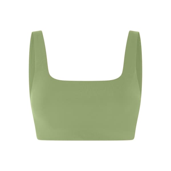 Girlfriend Collective Womens/Ladies Tommy Cropped Square Neck Bra