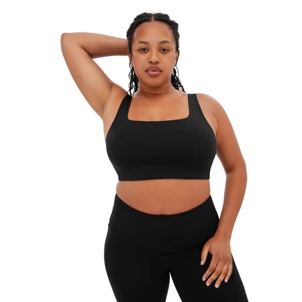 Girlfriend Collective Womens/Ladies Tommy Cropped Square Neck Bra