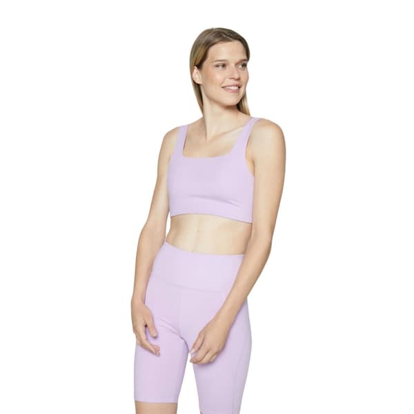 Girlfriend Collective Womens/Ladies Tommy Cropped Square Neck Bra