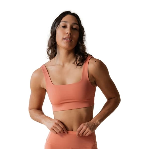 Girlfriend Collective Womens/Ladies Tommy Cropped Square Neck Bra