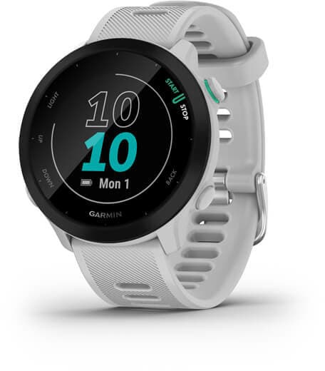 Garmin Forerunner 55 2.64 cm (1.04") MIP 42 mm Digital 208 x 208 pixels Black GPS (satellite) Sort, Hvid