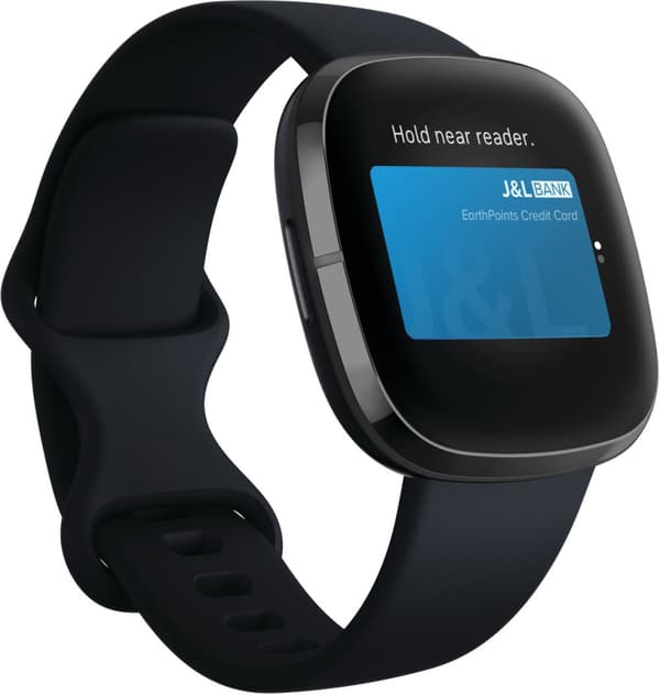 Fitbit Sense, carbon/graphite stainless steel