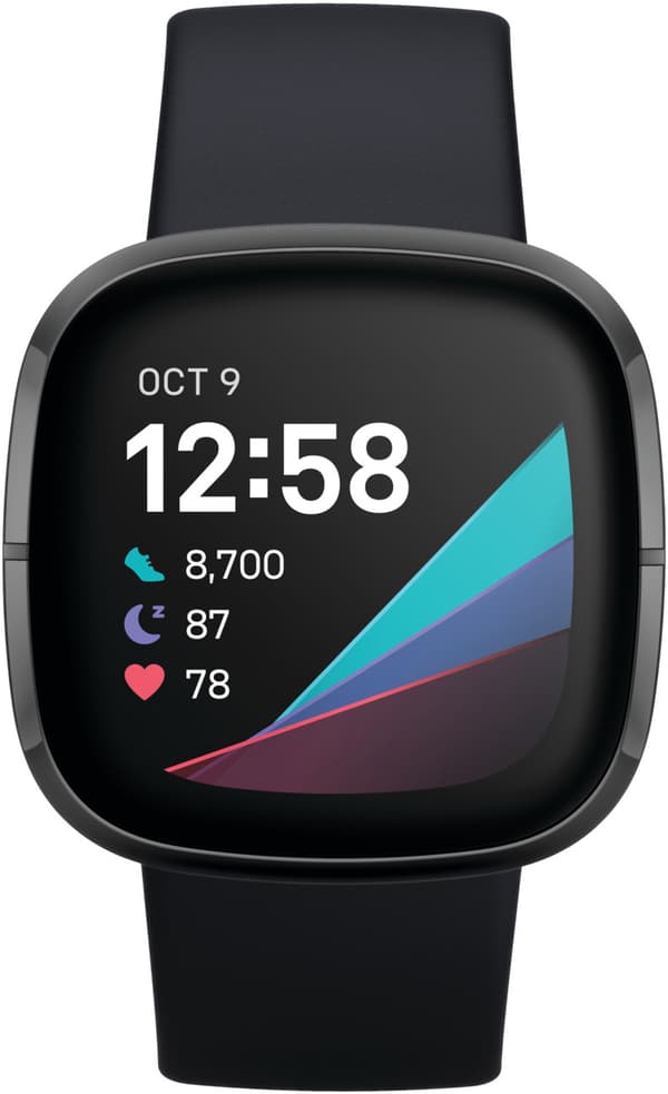 Fitbit Sense, carbon/graphite stainless steel