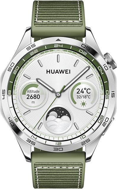 GT 4 | Smart watch | GPS (satellite) | AMOLED | 46mm | Waterproof | Green Woven