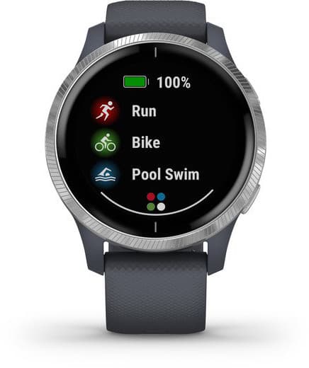 Garmin Venu, silver/granite blue