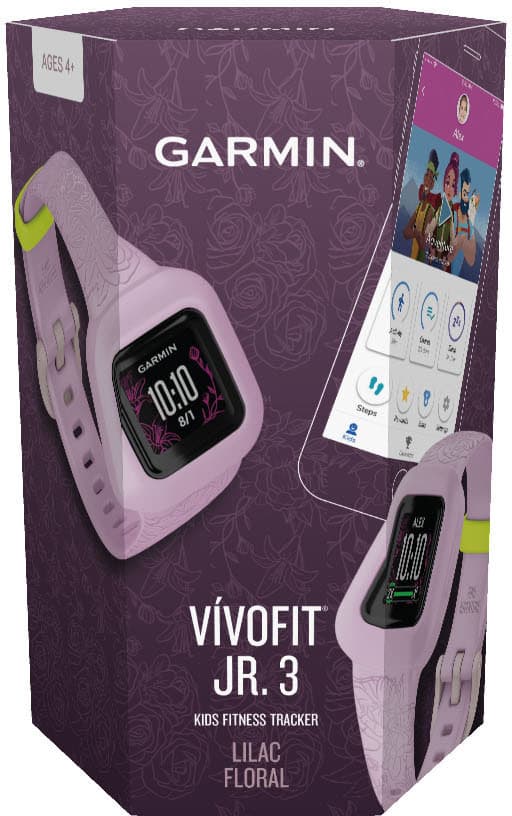 Garmin activity tracker for kids Vivofit Jr.3, lilac floral
