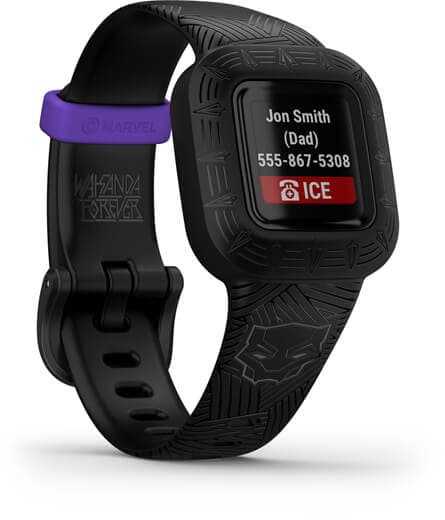 Garmin activity tracker for kids Vivofit Jr.3 Black Panther Sort