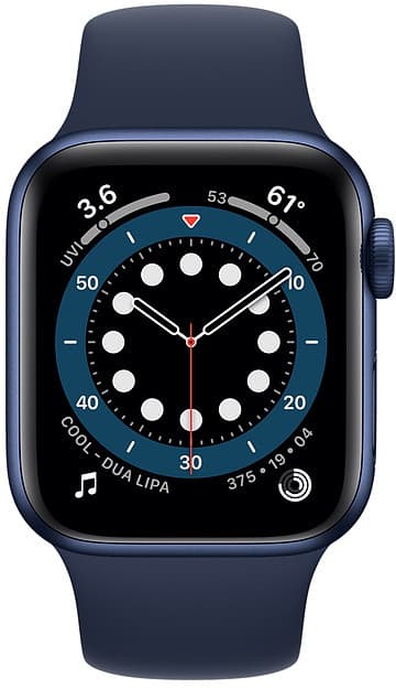 Apple Watch 6 GPS 40mm Sport Band, blue/deep navy