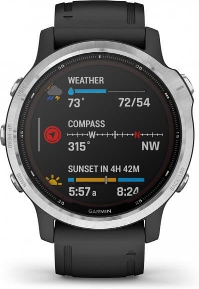 Garmin Fenix 6S Solar, silver/black