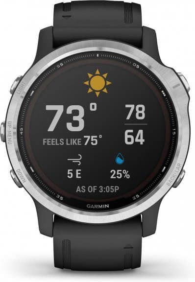 Garmin Fenix 6S Solar, silver/black