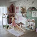 Miniatyrbild 9 av 11: Justerbar Montessori inomhusklätterställning för barn – Modulär klättertriangel för småbarn