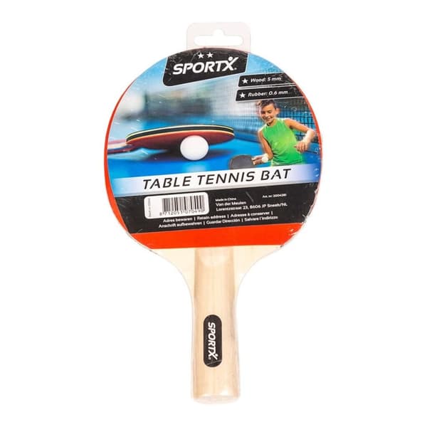 SportX 2 Star Bordtennisbat Trä/Gummi