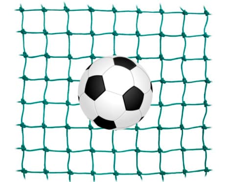 Fotbollsnät i bit 4 x 6m, 130m
