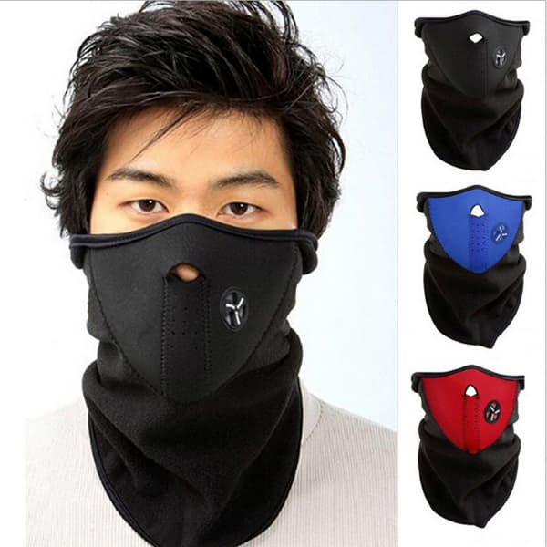 Halvmask i Neopren - Svart