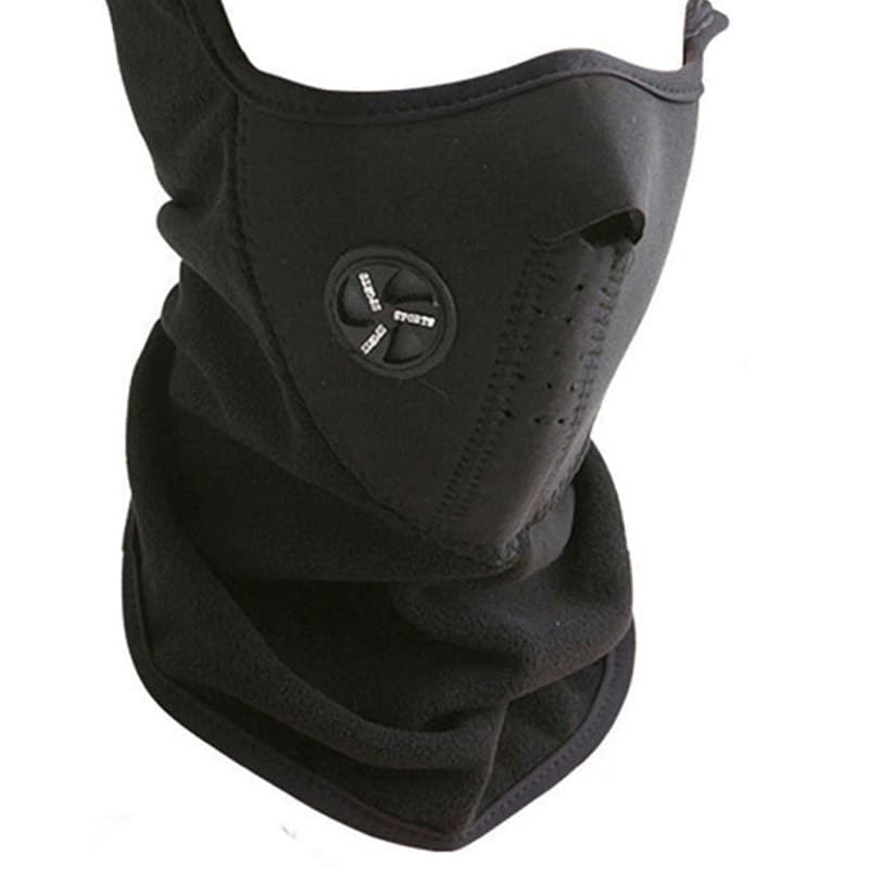 Halvmask i Neopren - Svart