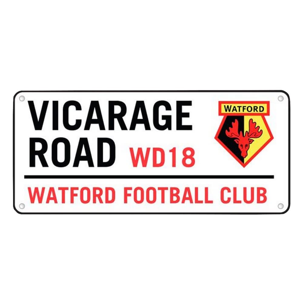 Watford FC Skylt på Vicarage Road