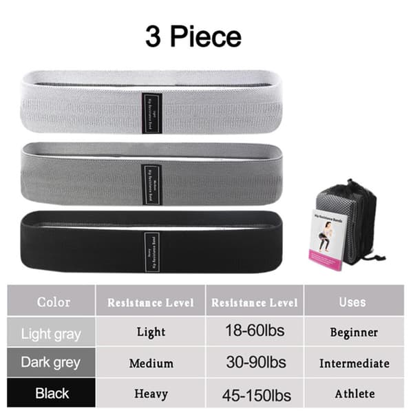 3-Pack Effektfullt Hållbart Träningsband