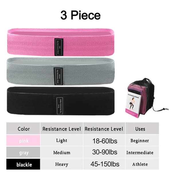 3-Pack Effektfullt Hållbart Träningsband