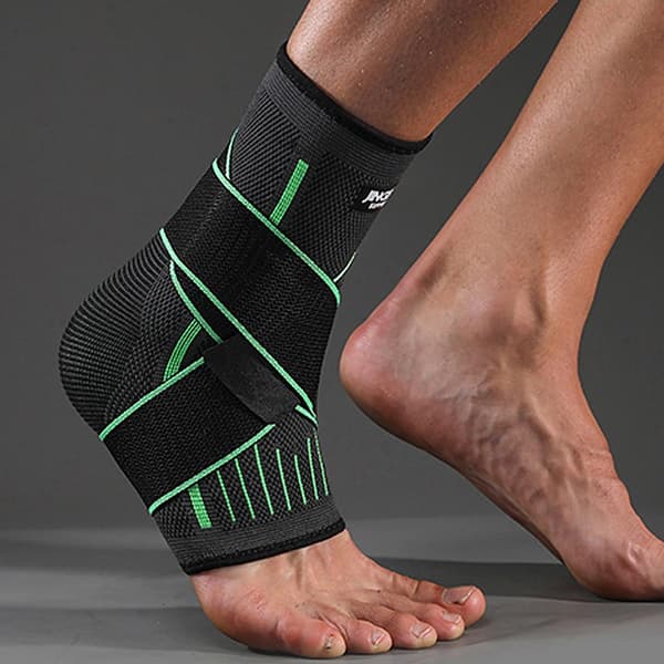 2-pack Svart ankelskydd med straps