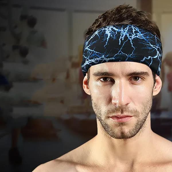 Elastiskt Pannband / Svettband Sport Bredare  - Välj färg