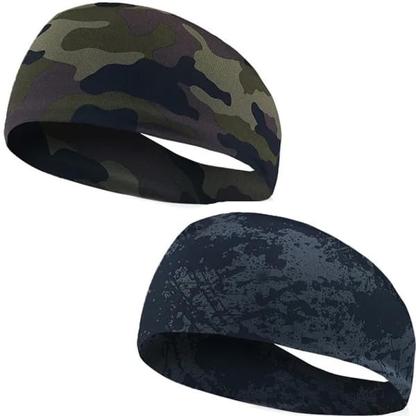 Elastiskt Pannband / Svettband Sport Bredare  - Välj färg