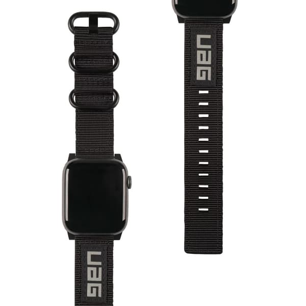 Urban Armor Gear Apple Watch 45/44/42 mm Nato Eco-armband, svart