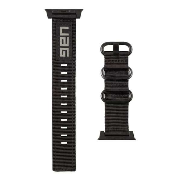 Urban Armor Gear Apple Watch 45/44/42 mm Nato Eco-armband, svart